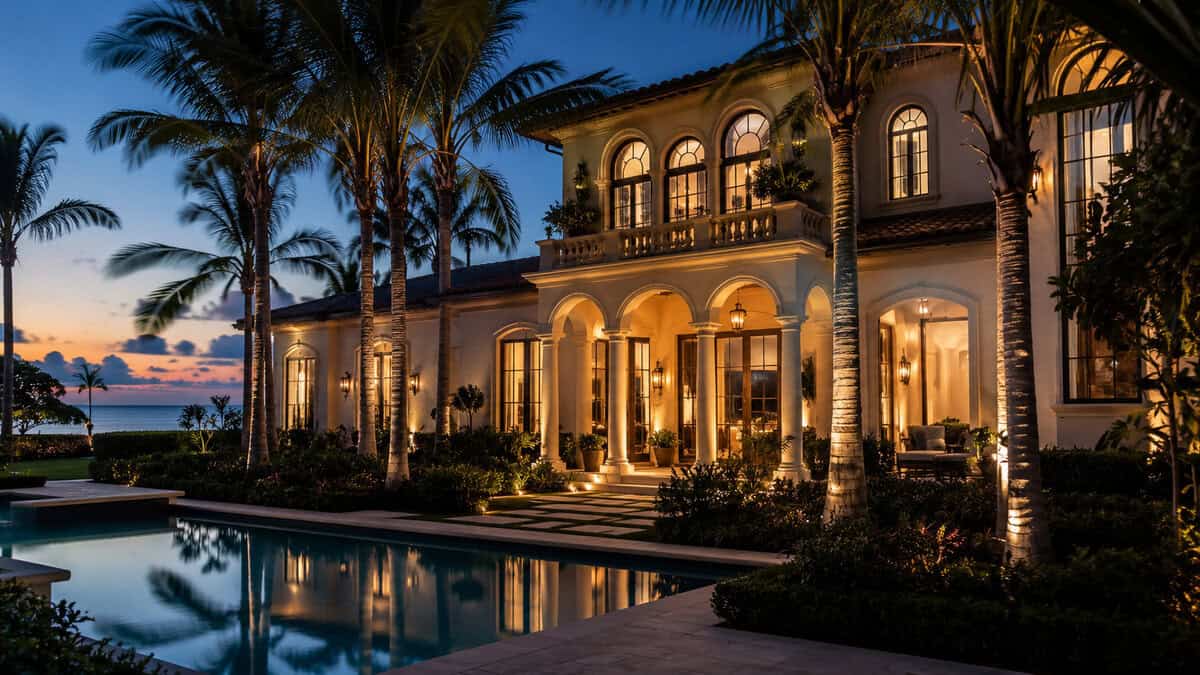 Naples Florida luxury coastal home for high net worth families establishing Florida residency