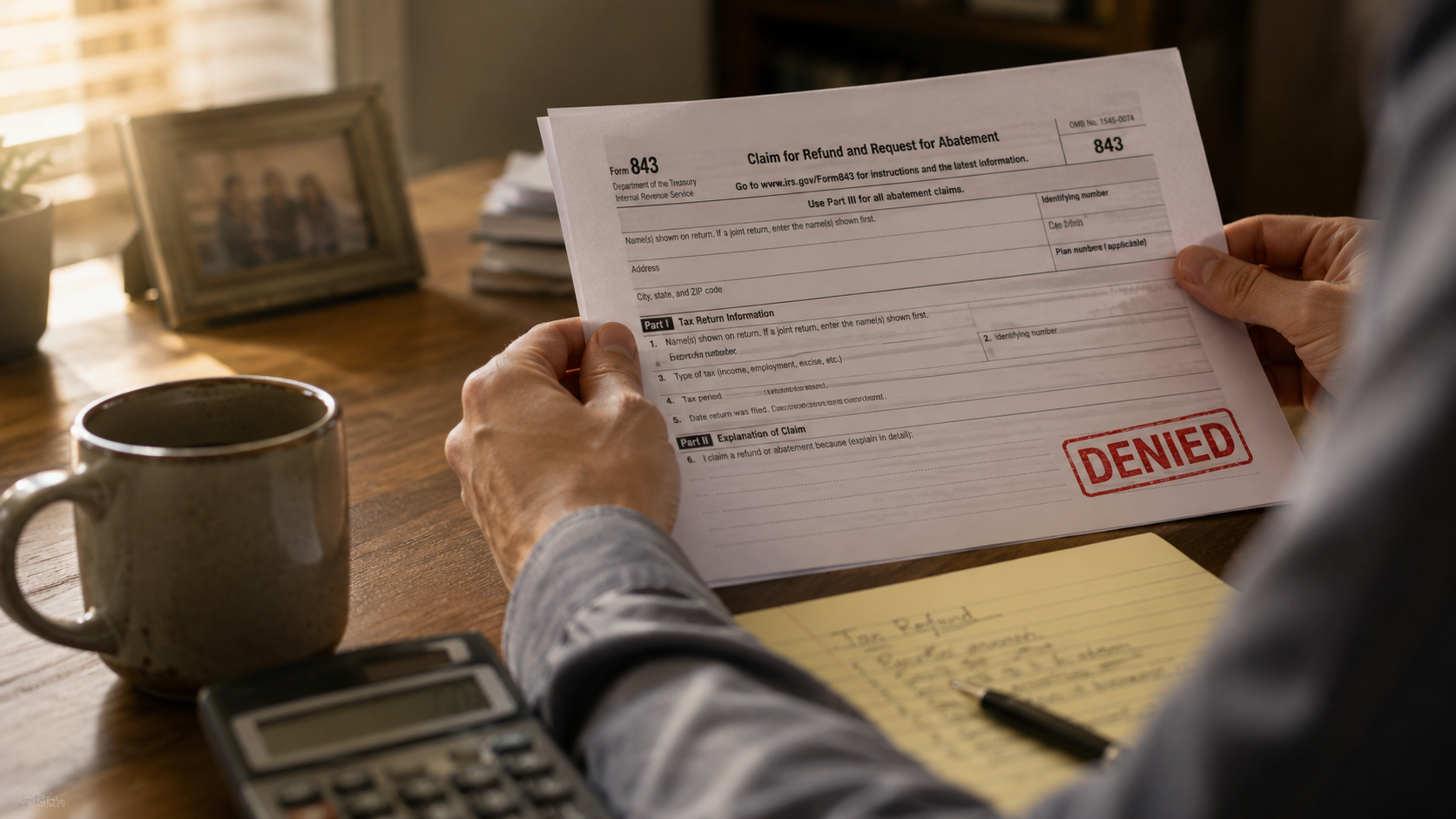 IRS Form 843 First-Time Penalty Abatement request denied due to common filing mistakes