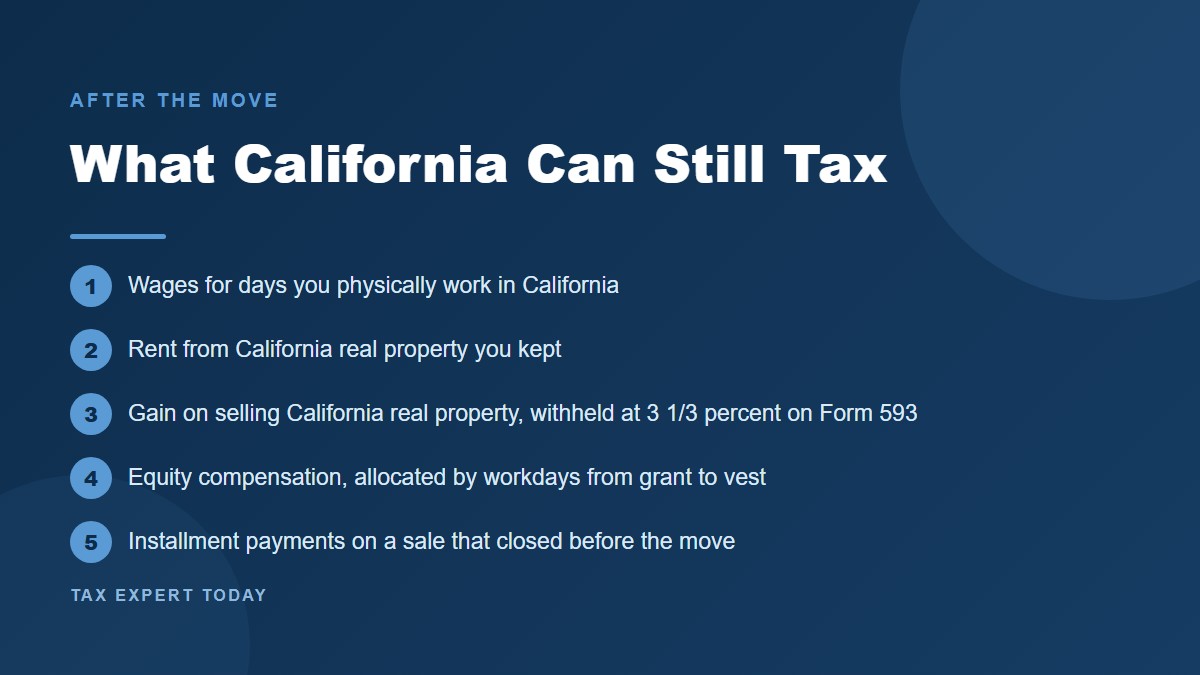 Five categories of income California can still tax after you move to Florida